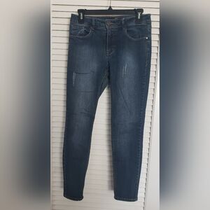 1822 Soft Denim Dark Blue Skinny Jeans Sz 6